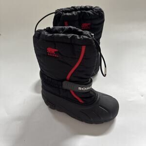 Sorel Flurry Unisex Kids Mid-Calf Pull-On Snow Boots Youth Boys Size 2
